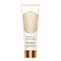 Sensai Silky Bronze Cellular Protective Cream for Face SPF 50+  (Sauļošanās aizsargkrēms sejai SPF 5