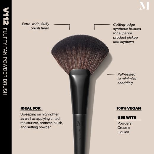 Morphe V112 – Fluffy Fan Powder Brush