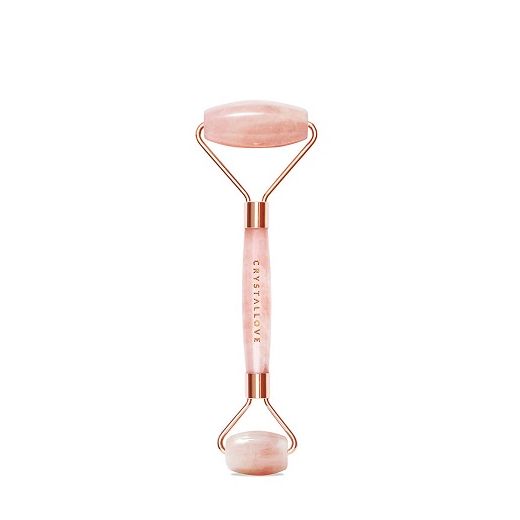 Crystallove Rose Quartz Roller  (Sejas rullītis no rožu kvarca)