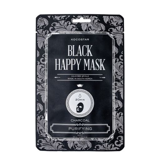 Kocostar Black Happy Mask  (Attīroša auduma maska)
