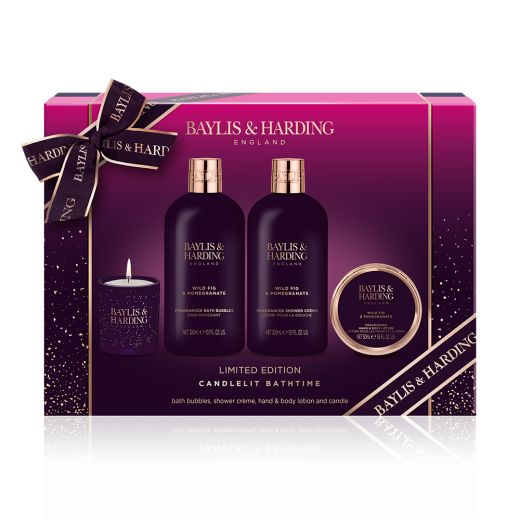 Baylis & Harding Wild Fig & Pomegranate Candle Set