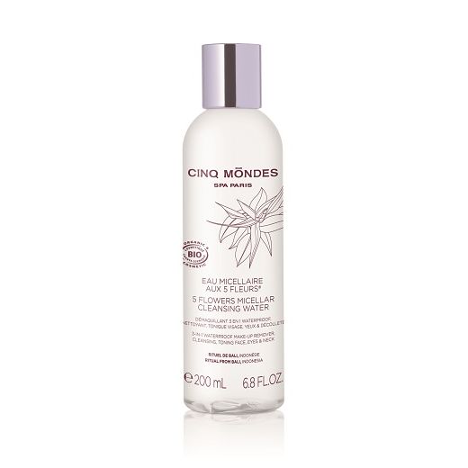 Cinq Mondes Five Flowers Micellar Water    (Micelārais ūdens ar piecu ziedu ekstraktiem)