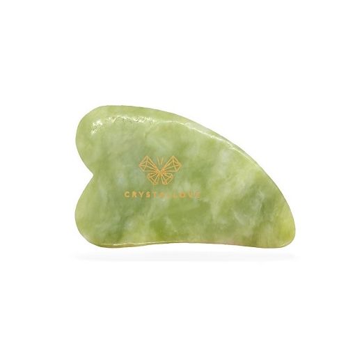 Crystallove Jade Gua Sha  (Sejas masāžas plāksnīte no nefrīta)