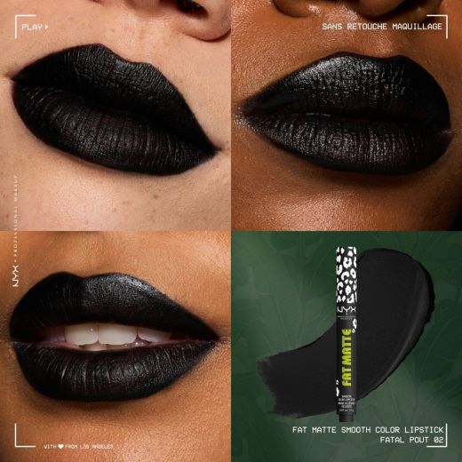 NYX PROFESSIONAL MAKEUP Fat Matte Smooth Color Lipstick 
