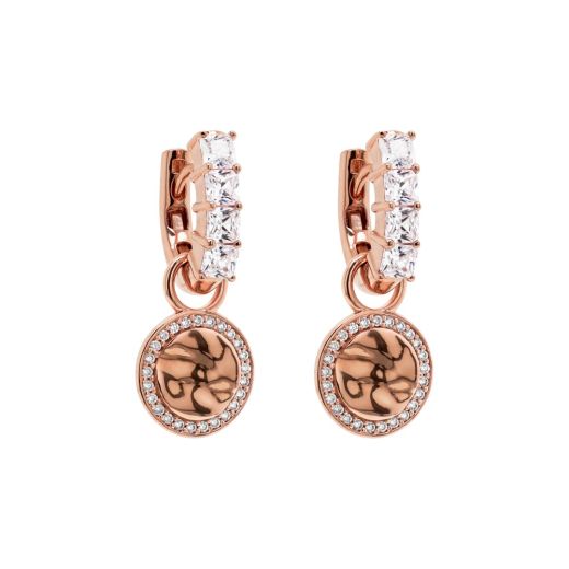 Marmara Sterling Fancy Coin Charm Earrings