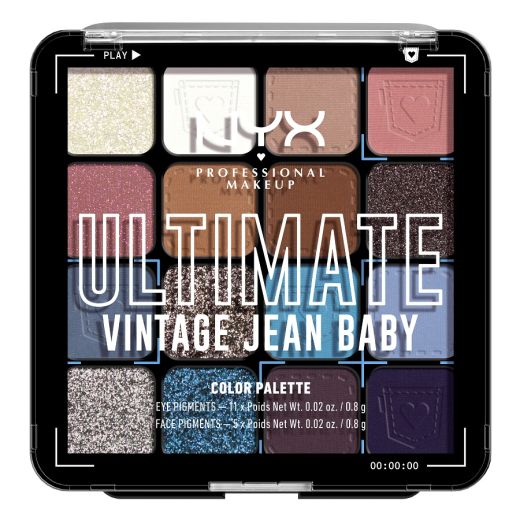 NYX Professional Makeup 	 Ultimate Shadow Palette Pro-Level 16 Pan Palette