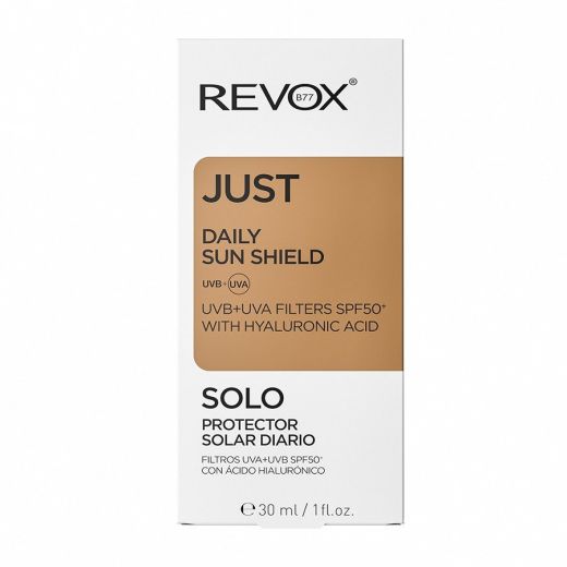 REVOX B77 Just Daily Sun Shield UVA+UVB Filters SPF 50+ With Hyaluronic Acid