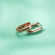 MARMARA STERLING 925 Silver Link Base Rings, Rose Gold