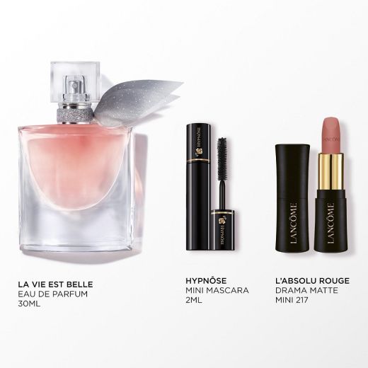 LANCÔME La Vie Est Belle Eau De Parfum 30 ml + Mini L'absolu Rougle Drama Matte Set 