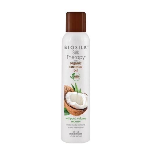 BIOSILK Silk Therapy With Organic Coconut Oil 85% Natural Whipped Volume Mousse