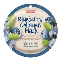 Purederm Blueberry Collagen Mask  (Melleņu kolagēna maska)