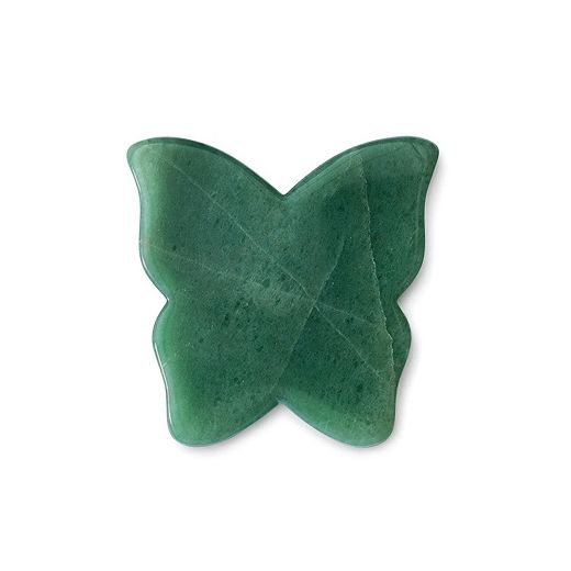 Crystallove Butterfly Aventurine Gua Sha  (Sejas masāžas plāksnīte - taurenis no avanturīna)