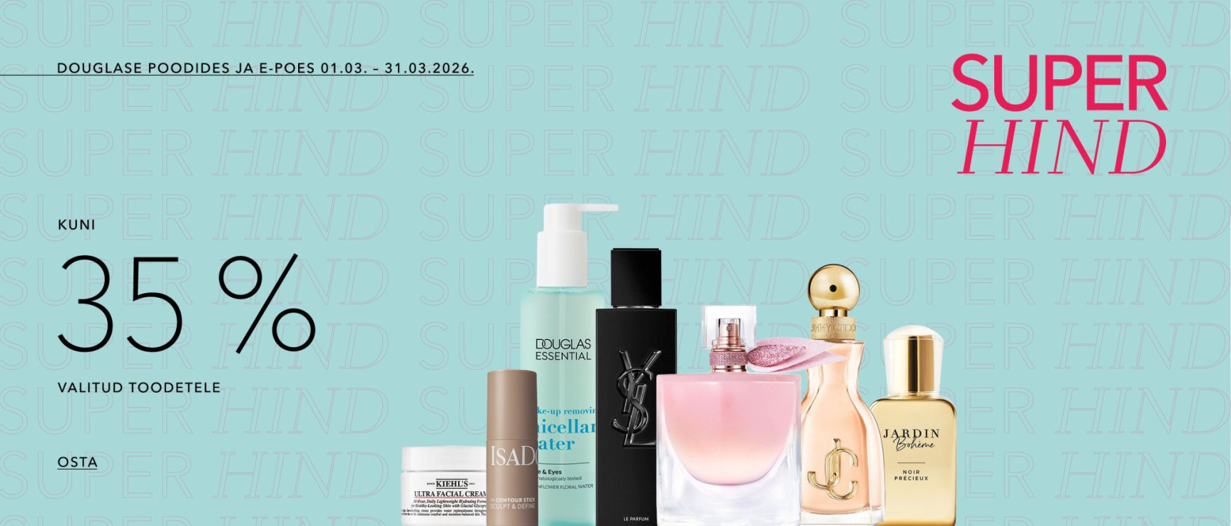 Douglase Poodides Ja E-poes kuni 35% valitud toodetele