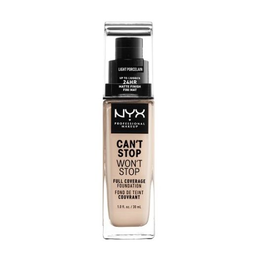 NYX Professional Makeup Can`t Stop Wan`t Stop Full Coverage Foundation  (Pilnīgas sedzamības tonālai