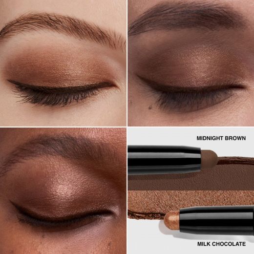 BOBBI BROWN Dual-Ended Long-Wear Cream Shadow Stick MILK CHOCOLATE / MIDNIGHT BROWN