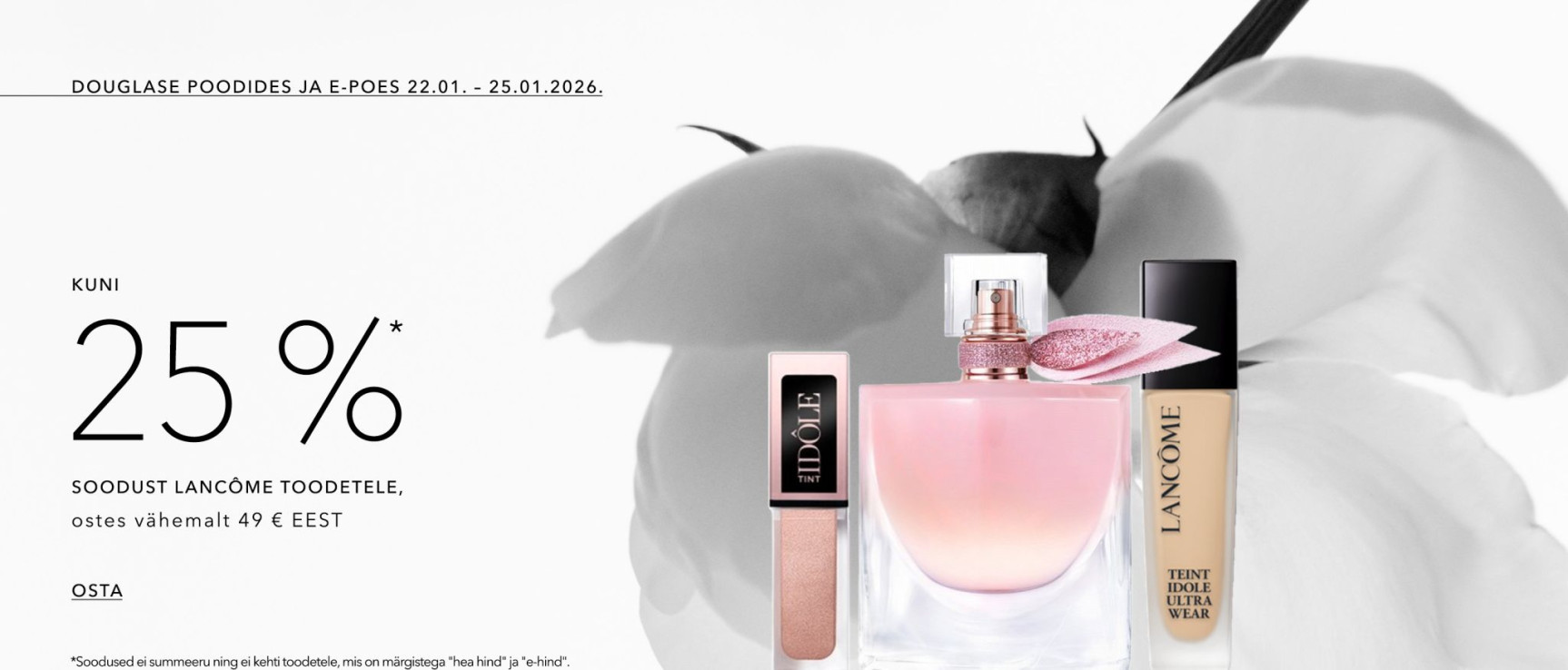 20%* Soodust Lancôme, Ostes Vähemalt 49 € Eest