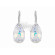 Marmara Sterling Drop Earrings - Crystal AB  (Auskari ar Swarovski Elementiem)