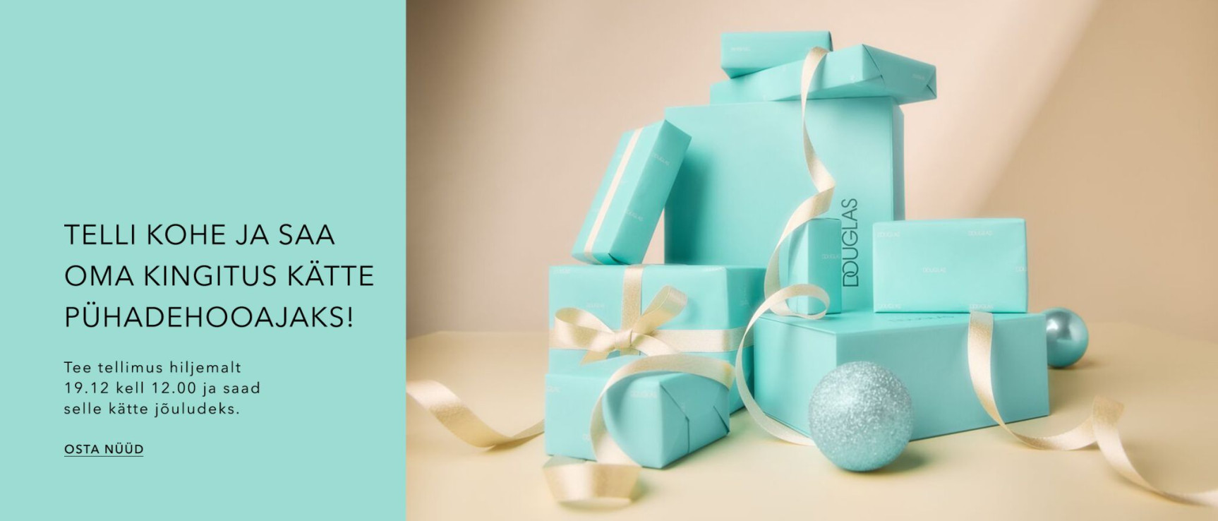 Telli kohe ja saa oma kingitus kätte pühadehooajaks!