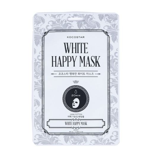 Kocostar White Happy Mask  (Balinoša sejas maskas)