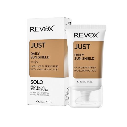 REVOX B77 Just Daily Sun Shield UVA+UVB Filters SPF 50+ With Hyaluronic Acid