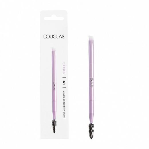 DOUGLAS COLLECTION Colored Brush - 221 Double-Ended Brow Brush