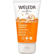 WELEDA Kids 2 in 1 Shower and Shampoo Happy Orange