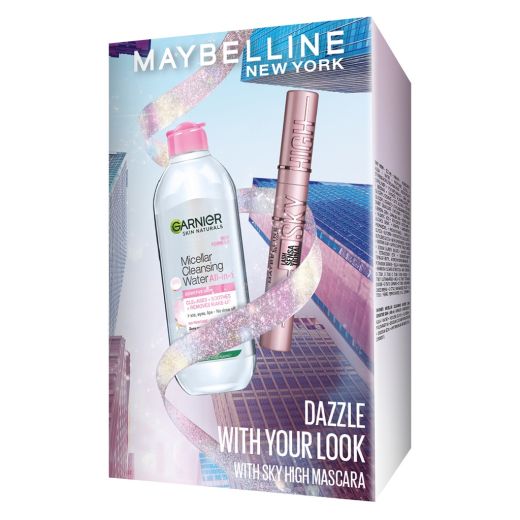 Maybelline New York Lash Sensational Sky High + Micellar Water Christmas Set