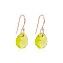 Marmara Sterling Majestic Earrings Rose Gold-plated Citrus Green