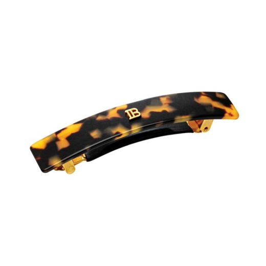 BALMAIN Cellulose Acetate Barrette Pour Cheveux Medium Tortoise Shell