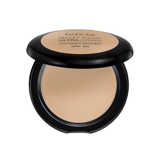 Isadora Velvet Touch Ultra Cover Compact Powder SPF 20  (Kompaktais pūderis SPF 20)