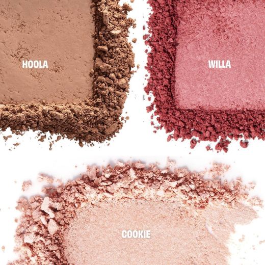 BENEFIT COSMETICS Beauty Bus Stop - Cheek Glow Trio Chistmas Beauty Palette 