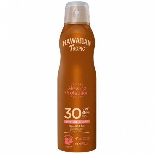 HAWAIIAN TROPIC Glowing Protection SPF 30 Dry Oil Spray