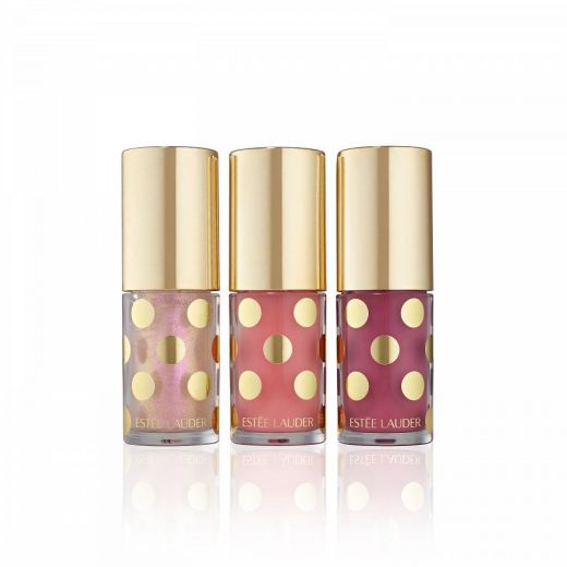 ESTEE LAUDER Sheer Wonders Lip Oil Trio Holiday Makeup Gift Set 