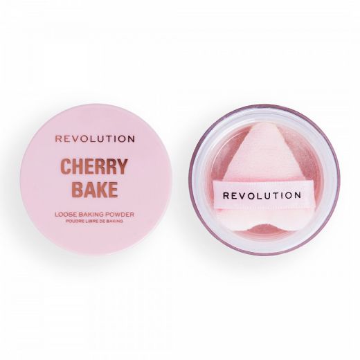 Revolution Make-Up Cherry Bake Loose Powder & Puff