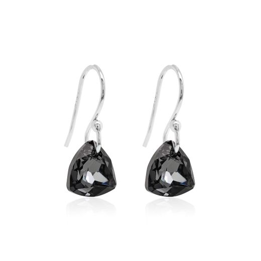 Marmara Sterling 925 Silver Earrings Silver Night