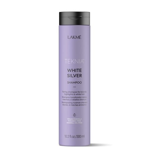 Lakmé Teknia White Silver Shampoo  (Tonējošs šampūns blondiem matiem)