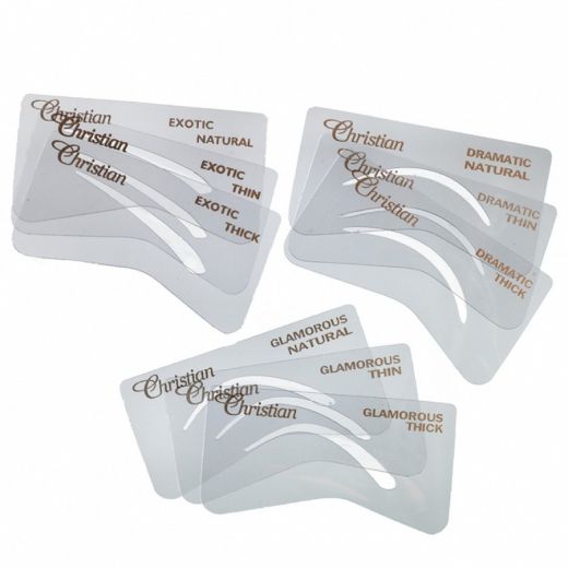 CHRISTIAN FAYE Eyebrow Stencil Set DEG