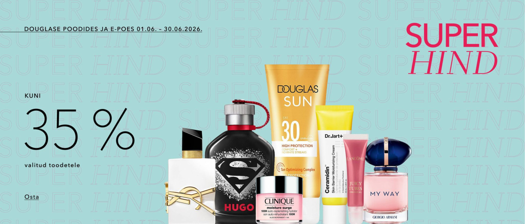 Douglase Poodides Ja E-poes kuni 35% valitud toodetele