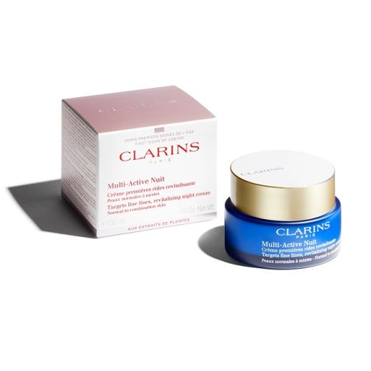 Clarins Multi - Active Nuit Normal to Combination Skin  (Nakts sejas krēms pret pirmajām novecošanas