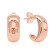 MARMARA STERLING 925 Silver Bold Brilliance Earrings Padparadcha, Rose Gold