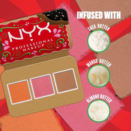 NYX PROFESSIONAL MAKEUP Buttermelt Face Palette, Blush And Bronzer