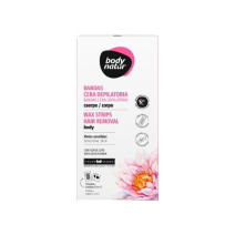 BODY NATUR Wax Strips For Body With Lotus flower Sensitive Skin