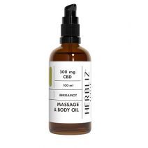 HERBLIZ Bergamot CBD Massage Oil