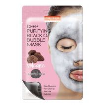 Purederm Deep Purifying Black O2 Bubble Mask Volcanic  (Vulkānisko burbuļu maska) 
