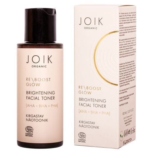 JOIK ORGANIC Re-Boost Glow AHA+BHA+PHA Brightening Facial Toner