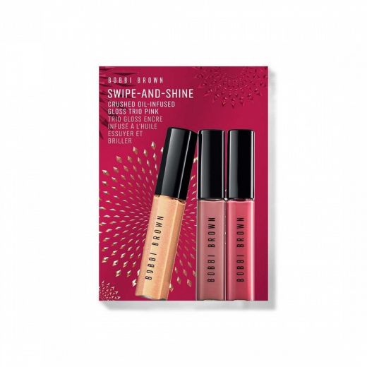 BOBBI BROWN Swipe-And-Shine Crushed Oil-Infused Gloss Trio