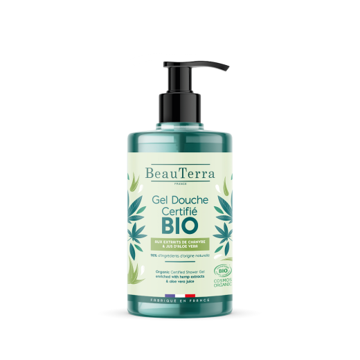 BeauTerra Organic Shower Gel Hemp&Aloe Vera