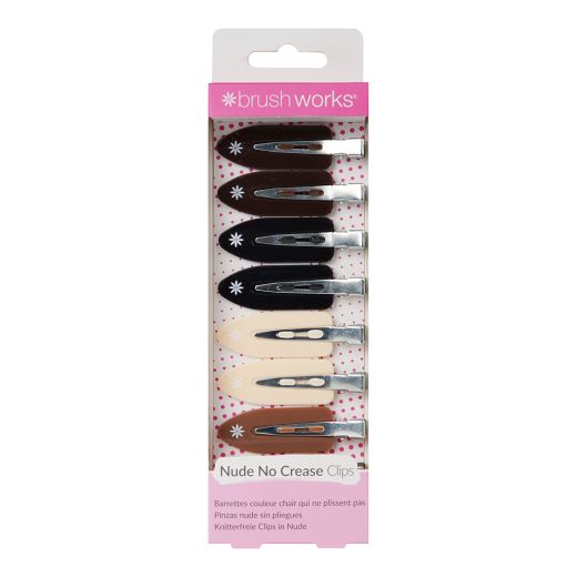 BrushWorks Nude No Crease Hair Clips