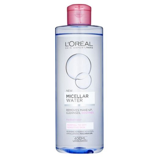 L'Oreal Paris Micellar Water for Dry to Sensitive Skin   (Micelārais ūdens)