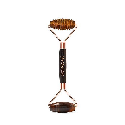 Crystallove Men Tiger Eye Roller  (Rullītis sejai 3D no tīģera acs akmens)